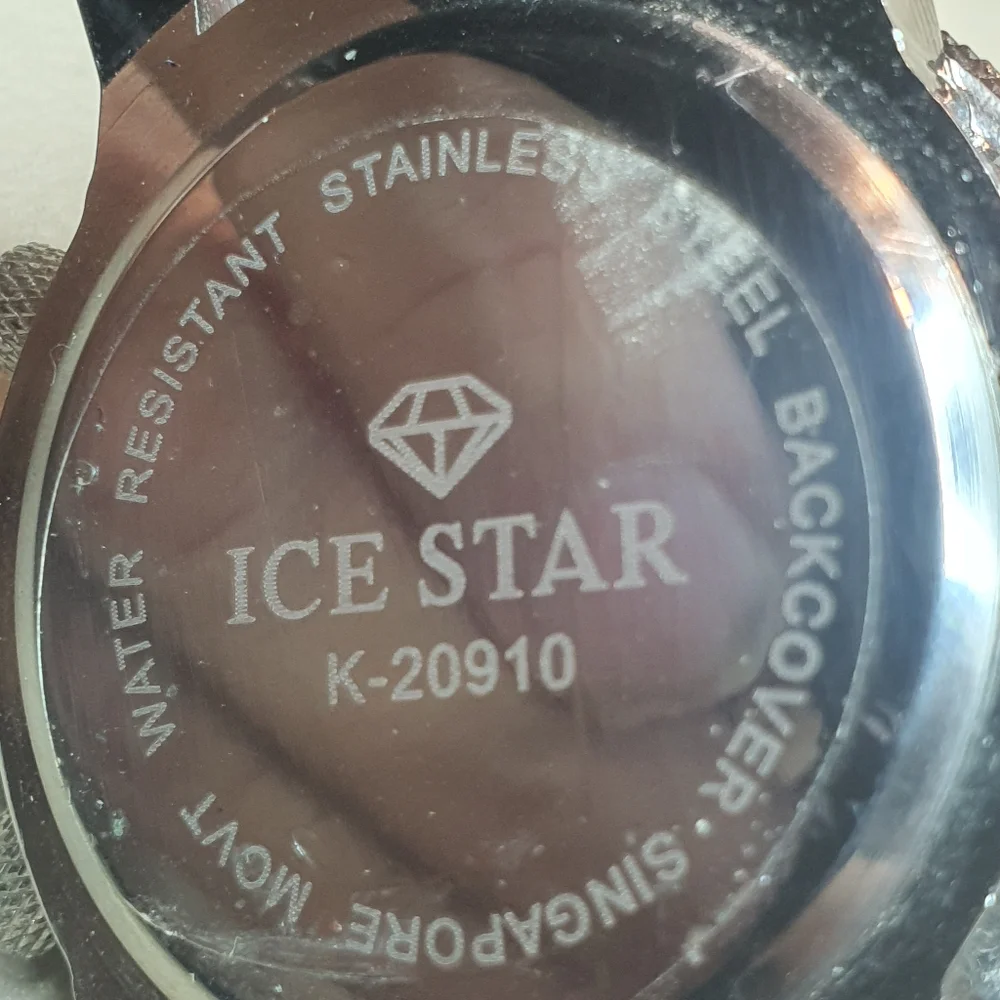 10/$20 Ice Star K-20910 Silver/White Men's Watch w/Rubber Strap